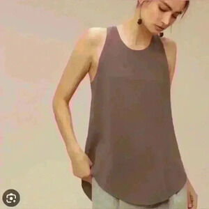 Aritzia Wilfred  Sevres sleeveless blouse tank in brown size xs